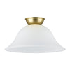 Eglo Lighting Murcia DIY 60W Alabaster/Brass Large Ceiling Light