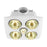 Eglo VESUVIUS Bathroom Heater & Light with 4 Heat Lamp