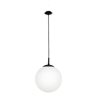 Eglo Lighting Rondo 60W E27 Black/Opal 2M Pendant Light - 350mm