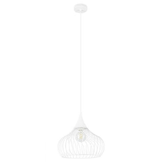 Eglo Lighting Staverton 60W E27 White Pendant Light