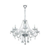 Eglo Lighting BASILANO 1 pendant light traditional clear glass with chrome highlights