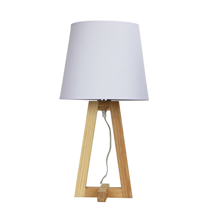 Oriel Lighting EDRA TABLE LAMP Scandi Table Lamp with  Cotton Shade