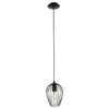 Eglo Lighting NEWTOWN pendant light wire shade with a striking black finish