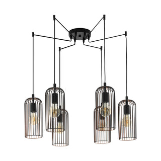 Eglo Lighting ROCCAMENA pendant light  matt black on the outside of the shade