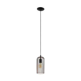 Eglo Lighting ROCCAMENA pendant light  matt black on the outside of the shade