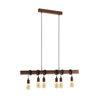 Eglo Lighting Townshend 4 6X60W E27 Antique Brown