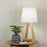 Oriel Lighting EDRA TABLE LAMP Scandi Table Lamp with  Cotton Shade