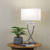 Oriel Lighting CHI Stylish Bedside Lamp with Polyester Shade