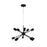 Oriel Lighting SPUTNIK.10 10-light Groovy Satellite Pendant Black