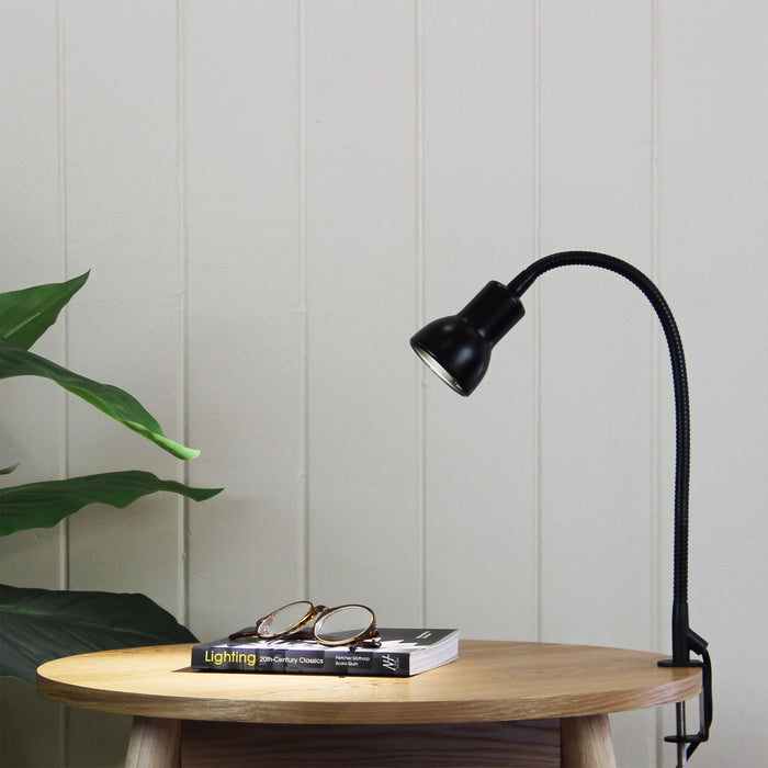 Oriel Lighting SCOPE Adjustable Gooseneck Clamp Lamp