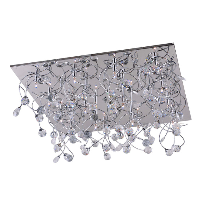 Katie 16 Light Crystal Square Flush by VM Lighting Best Buy Lighting