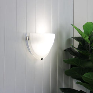 Oriel Lighting REMO WALL Alabaster Glass Wall Light with Clips