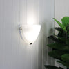 Oriel Lighting REMO WALL Alabaster Glass Wall Light with Clips