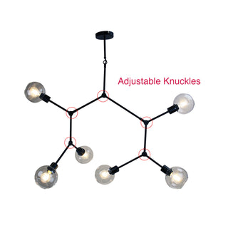 Oriel Lighting PADUA  170cm Contemporary Clear Glass Pendant