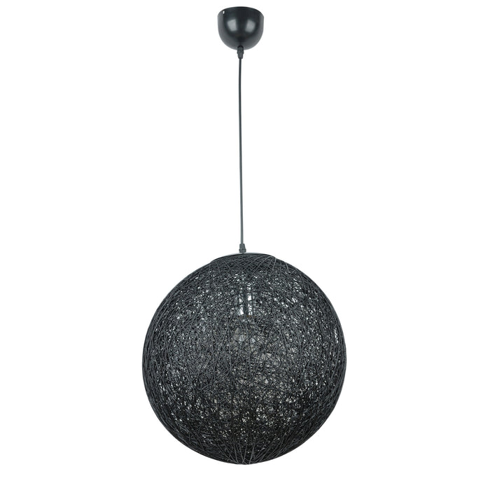 Hemp Ball 40cm Ball Pendant by VM Lighting - BLACK