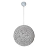 Hemp Ball 40cm Ball Pendant by VM Lighting - WHITE