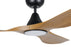Eglo SURF 48" DC Ceiling Fan and Light Black/Teak