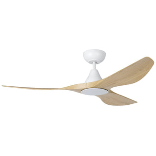 Eglo SURF 52" DC Ceiling Fan & Light Oak/White