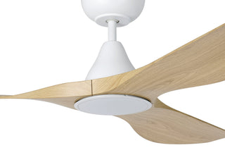 Eglo SURF 52" DC Ceiling Fan & Light Oak/White