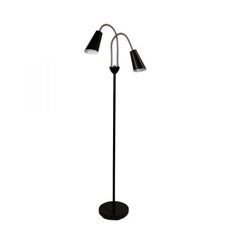Oriel Lighting  WALT mid-century styled twin floor lamp