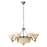 Eglo Lighting MARBELLA pendant light glass shade, complimented with bronze