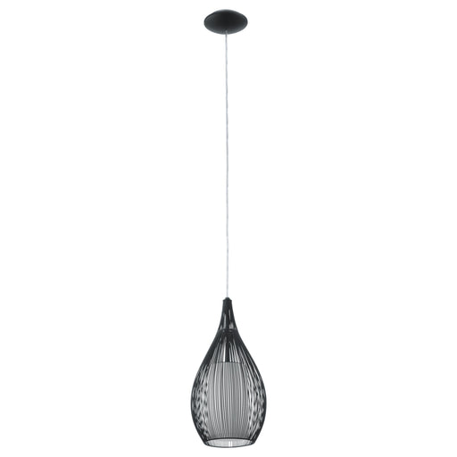 Eglo Lighting RAZONI pendant light features an outer wire cage
