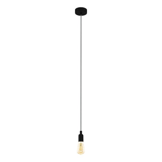 Eglo Lighting ADRI 3 pendant light black powder-coated steel, and pairs