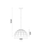 CLA Armis LED Pendant Light Dome E27 in 40cm