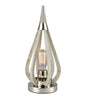 CLA Bonito Taupe Wood / Winter Moss Wood Tear Drop Table Lamps
