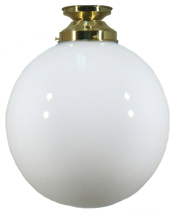 Lighting Inspiration Sphere Opal Batten Fix Light Brass