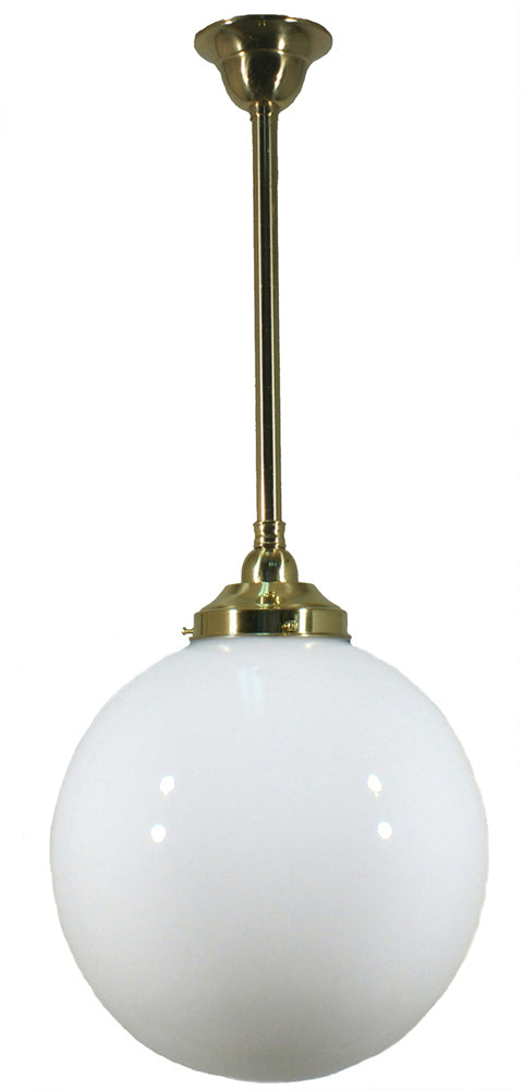 Lighting Inspiration Sphere Rod Pendant Brass
