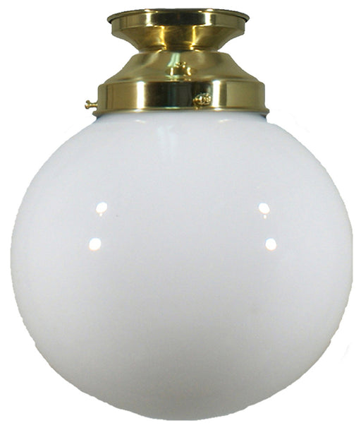 Lighting Inspiration Sphere Opal Batten Fix Light Brass