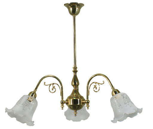 Lighting Inspiration Victoriana 3Lt Pendant Brass