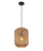 CLA CESTA Cylinder Brown/Natural Bamboo Cage Pendant Light