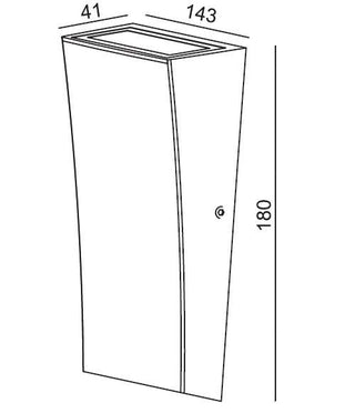 Clearance - Dent White 6W Tri Colour Wall Light