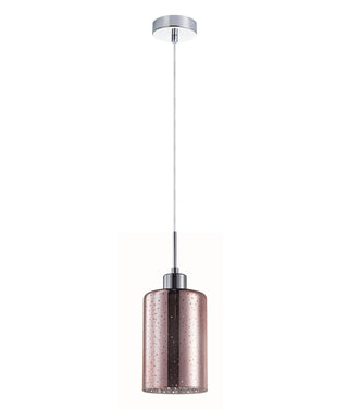 Clearance - CLA ESPEJO4 Interior Iron & Rose Gold with Dotted Effect Oblong Pendant Lights