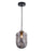 CLA FOSSETTE Interior Dimpled Smoked Mirror Effect Glass Pendant