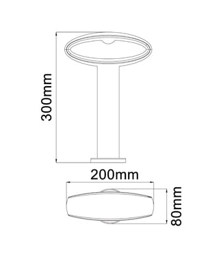 CLA HORUS Exterior LED Surface Mounted Bollard Lights IP54