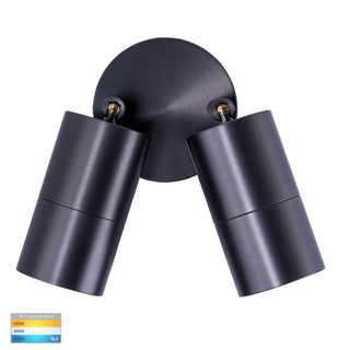 Havit HV1375T-HV1377T Tivah Solid Brass Graphite Coloured TRI Colour Double Adjustable Wall Pillar Lights