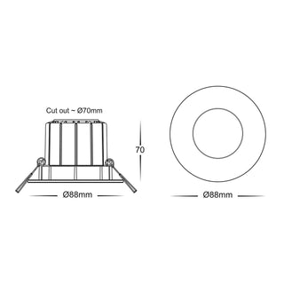 Havit HV5511T PRIME Fixed LED Downlight