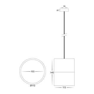 Havit HV5803T-P Nella 12w Led Pendant