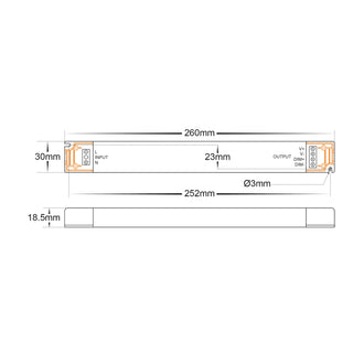 Havit HV9662-30W IP20 Triac + 0-1/10v 2 in 1 Dimmable LED Driver