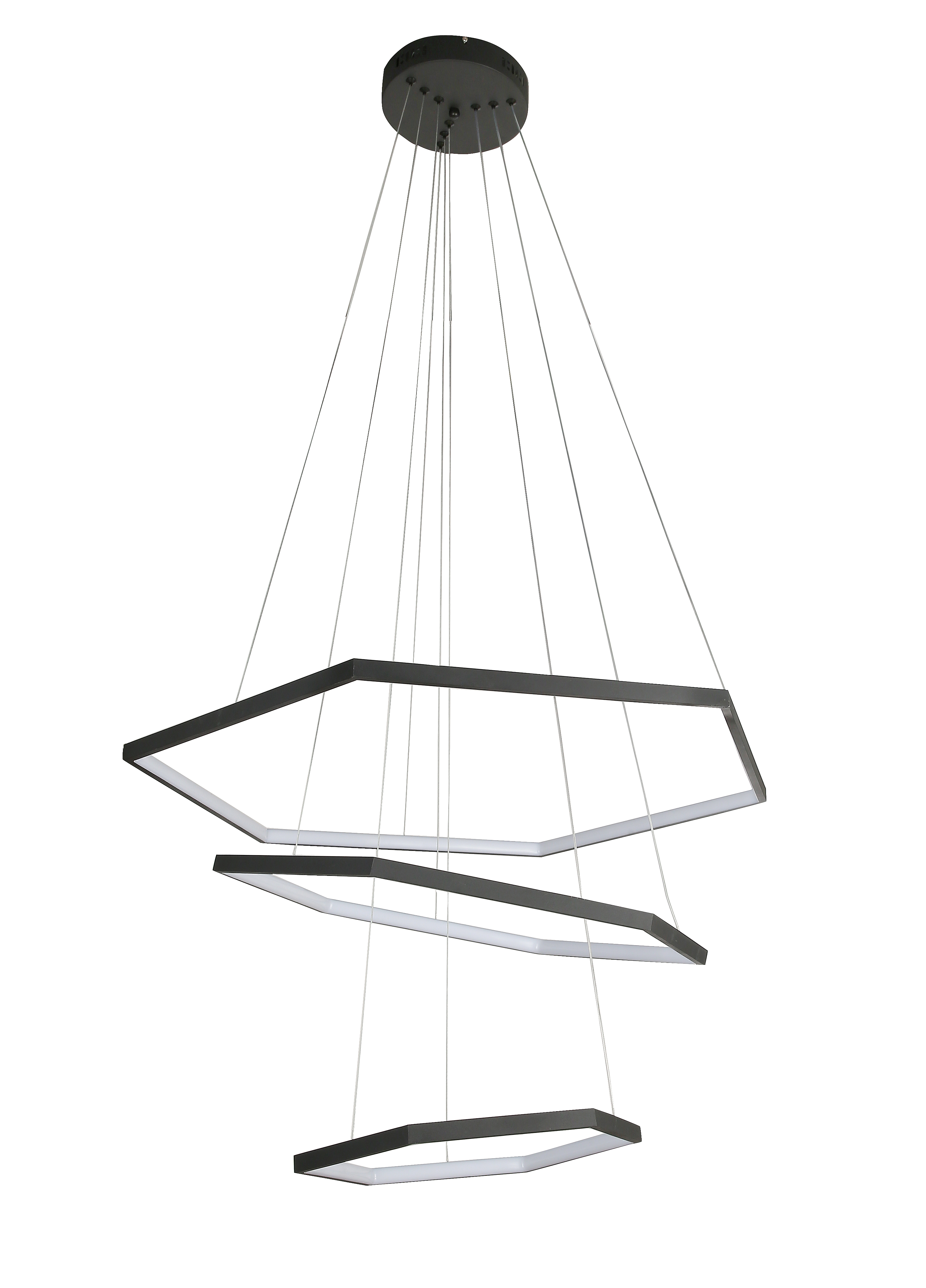 Black hexagon pendant light deals