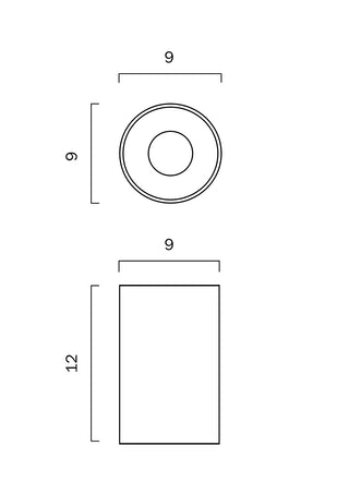 Telbix Keon Surface Mounted 10W Dimmable LED Downlight