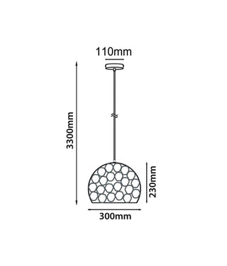 CLA Koper Copper Plated Pendant lights