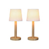 Lexi Set of 2 Sandy Wodden Table Lamp