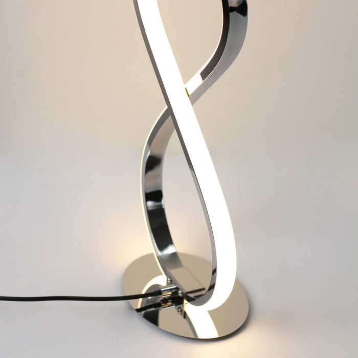 Lexi Infinite LED Table Lamp Chrome