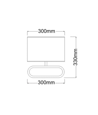 CLA LOTUS Cloth Shade Table Lamps