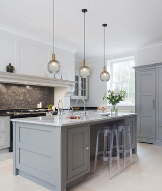 CLA MARACA Glass Jar With Quadrilateral Segment Pendant Lights