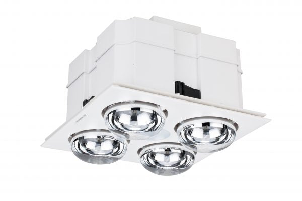 Martec Bathroom Heat Lamp Fixture Martec 300m³/h Forme LED In1